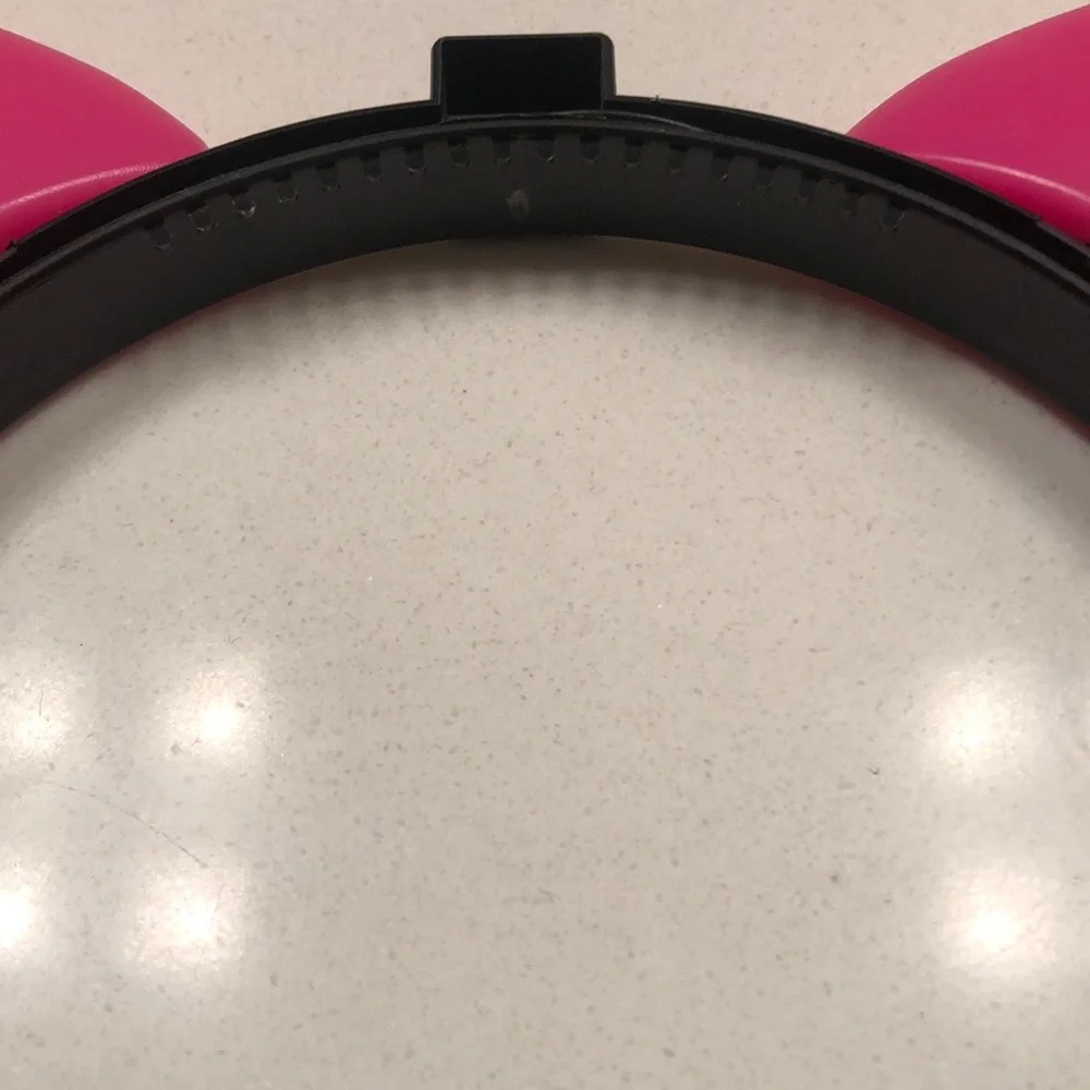 Pink and Black Light Up Glow Cat Ear Head Band